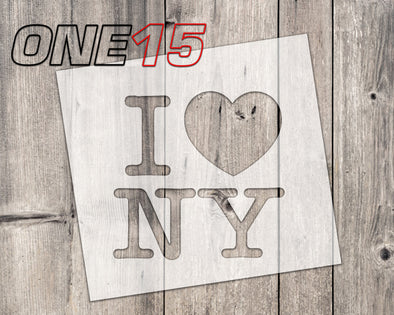 I love NY mylar stencil | reusable | for wood food t shirt shoes painting airbrushing | food safe | diy crafting