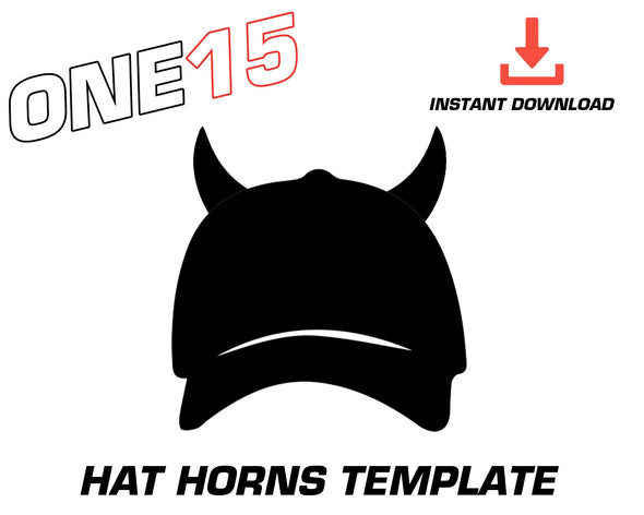 HAT HORNS PRE SIZED TEMPLATE