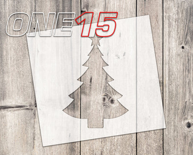 Christmas tree mylar stencil | reusable | for wood food t shirt shoes painting airbrushing | food safe | diy crafting