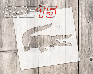 Gator Crocodile mylar stencil | reusable | for wood food t shirt shoes painting airbrushing | food safe | diy crafting