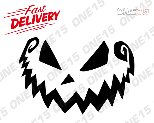 SPOOKY PUMPKIN FACE 3 VINYL PAINTING STENCIL SIZE PACK *HIGH QUALITY*