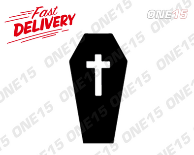 COFFIN VINYL PAINTING STENCIL SIZE PACK *HIGH QUALITY*