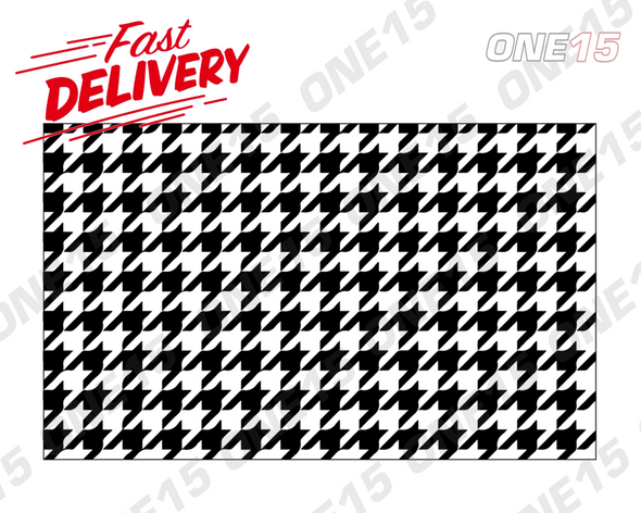 HOUNDSTOOTH PATTERN VINYL PAINTING STENCIL *HIGH QUALITY*