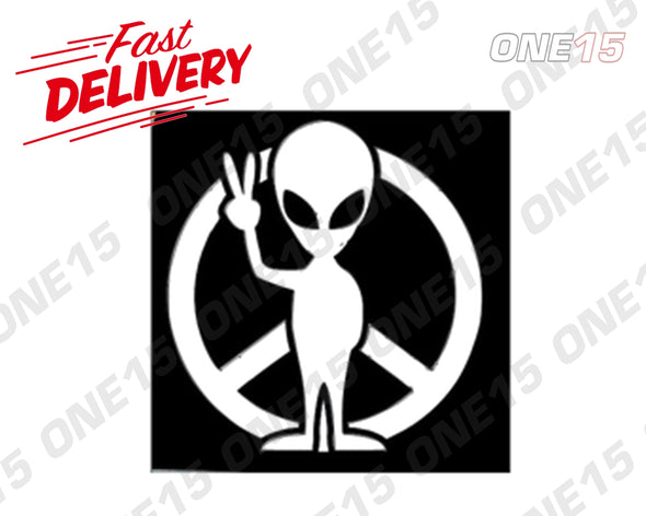 PEACE SIGN ALIEN LOGO VINYL PAINTING STENCIL SIZE PACK *HIGH QUALITY*