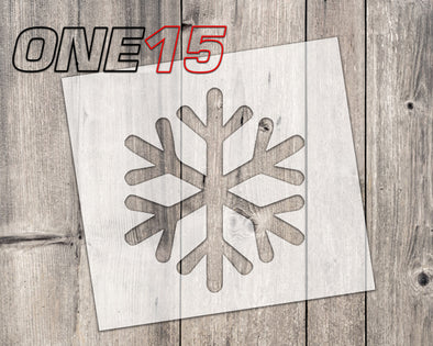 Christmas snowflake 1 mylar stencil | reusable | for wood food t shirt shoes painting airbrushing | food safe | diy crafting