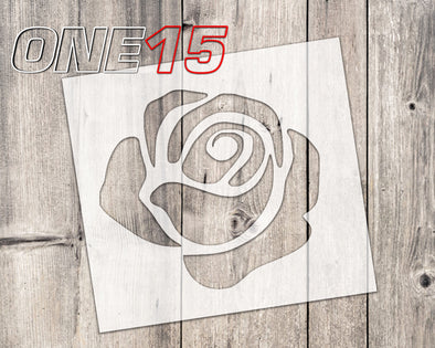 Rose mylar stencil | reusable | for wood food t shirt shoes painting airbrushing | food safe | diy crafting