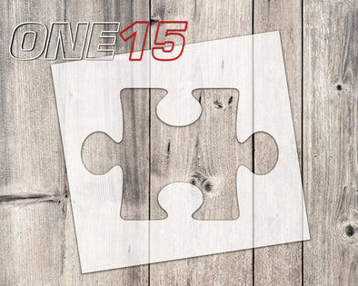Puzzle piece mylar stencil | reusable | for wood food t shirt shoes painting airbrushing | food safe | diy crafting