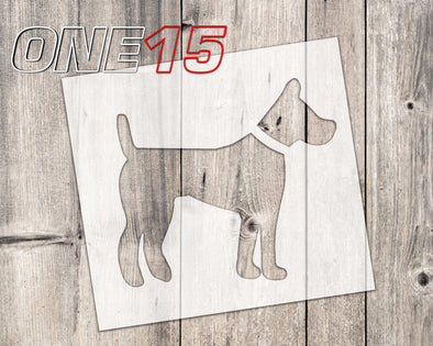Dog 1 mylar stencil | reusable | for wood food t shirt shoes painting airbrushing | food safe | diy crafting