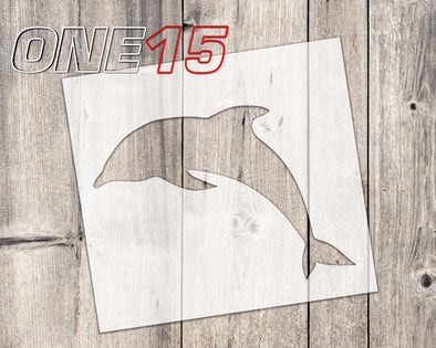 Dolphin mylar stencil | reusable | for wood food t shirt shoes painting airbrushing | food safe | diy crafting