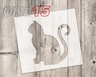 Cat 1 mylar stencil | reusable | for wood food t shirt shoes painting airbrushing | food safe | diy crafting