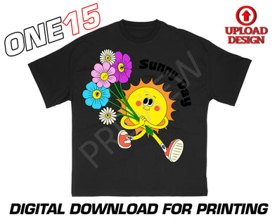 SUNNY DAY DIGITAL DOWNLOAD FOR PRINTING SHIRTS, HOODIES, HATS, ETC