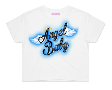 ANGEL BABY CROP TOP (WHITE)