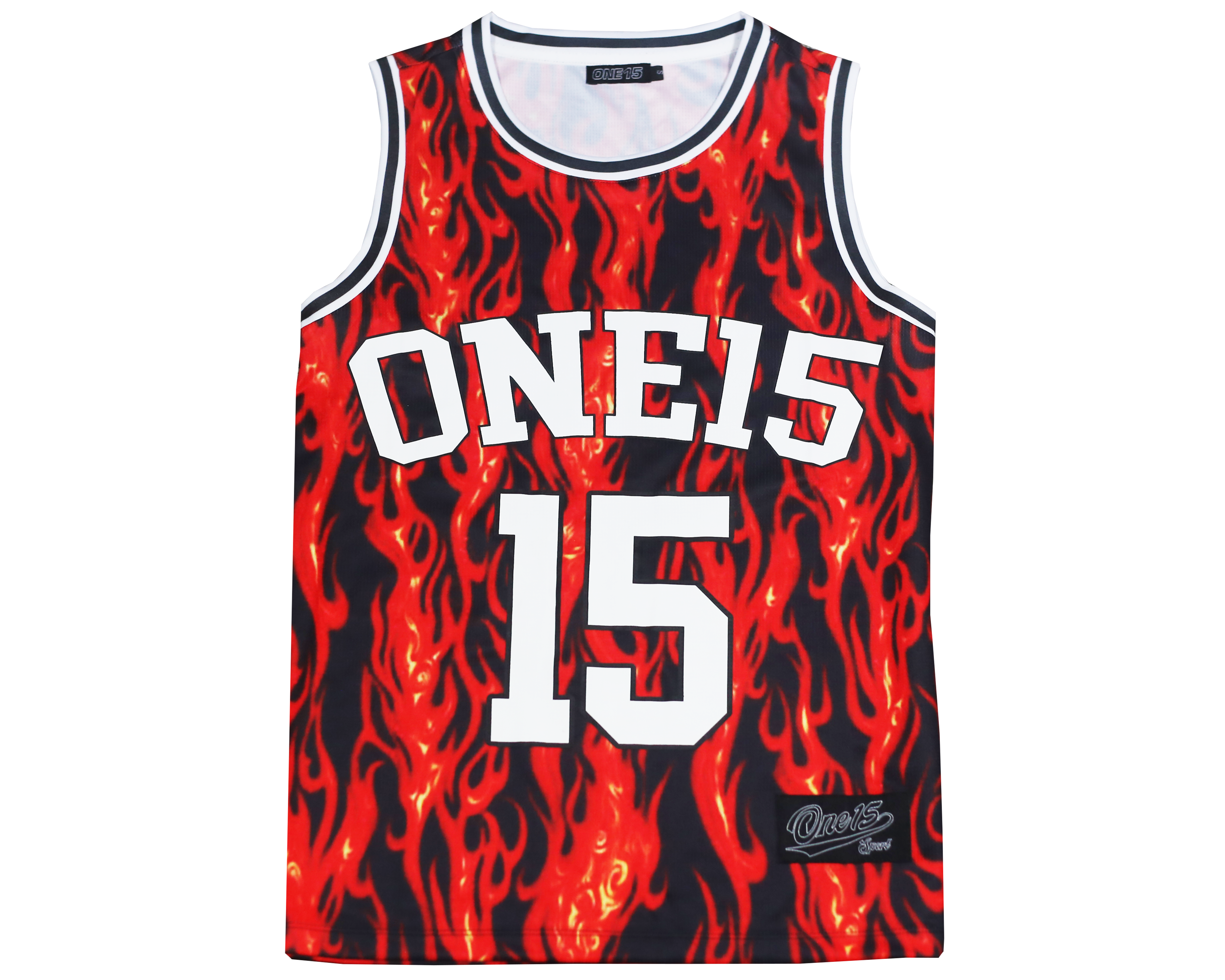 SPELL OUT FLAME JERSEY – ONE15
