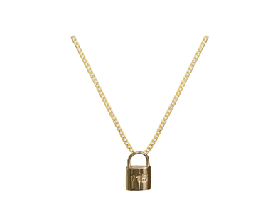 14k Diamond Padlock Necklace – RG