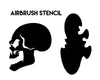 SKULL & SMOKE FLAME REUSABLE AIRBRUSH STENCIL SIZE PACK