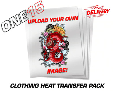 CUSTOM UPLOAD YOUR OWN IMAGE SHOE HEAT TRANSFER *HIGH QUALITY* – ONE15