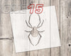 Spider mylar stencil | reusable | for wood food t shirt shoes painting airbrushing | food safe | diy crafting