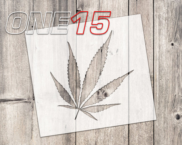 Weed leaf mylar stencil | reusable | for wood food t shirt shoes painting airbrushing | food safe | diy crafting